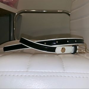 black belt with white detail